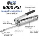 Autojack Heavy Duty Manual Pump Action Lever Grease Gun